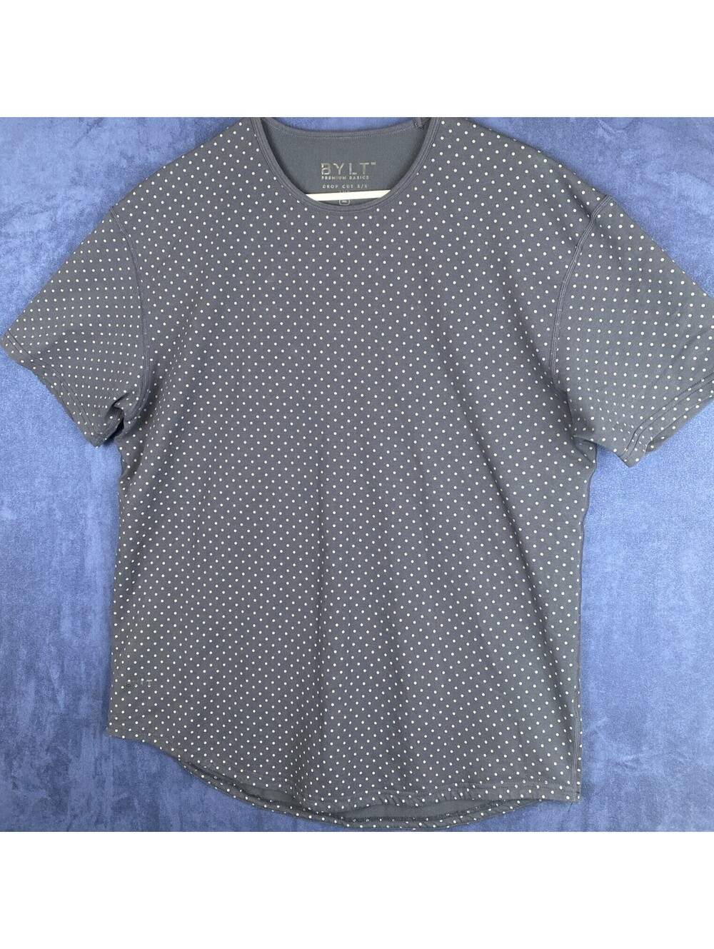 bylt premium basics t shirt Women’s XL Drop Cut S/S Polka Dots Short Sleeve